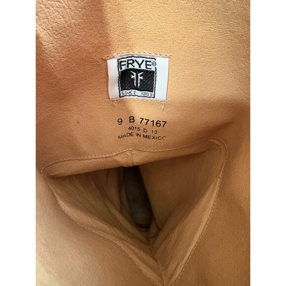 Frye Size 9 Melissa Cognac Brown Leather Button Tall Women’s Riding Boots - Picture 7 of 11